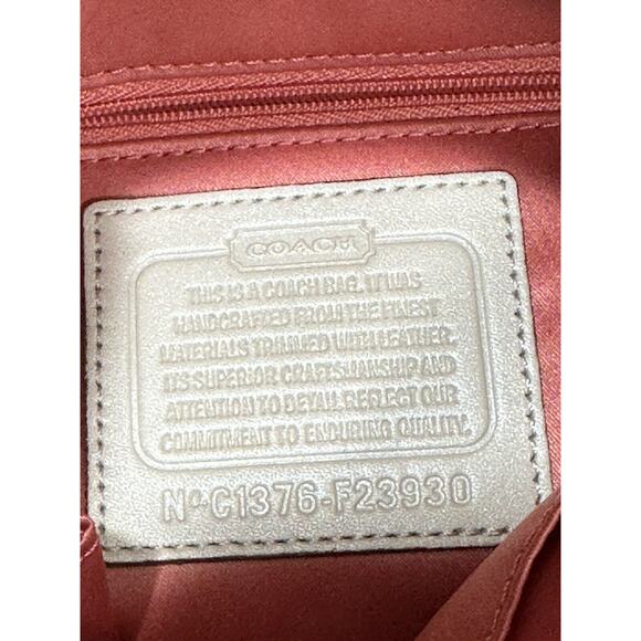 Coach Ashley Op Art Satin Multi Print Handbag Purse C1376-F23930 Shoulder Bag - Picture 9 of 16